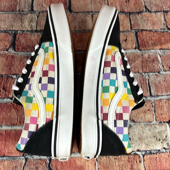 VANS CHECKERBOARD LOWTOP SHOES WOMANS SIZE 6.5 GUC - Picture 8 of 13